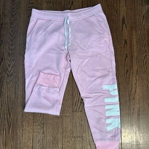 PINK Victoria's Secret Light Pink Joggers